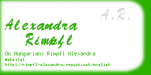 alexandra rimpfl business card